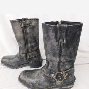 MILWAUKEE LEATHER MBL9362 11-INCH DISTRESSED GREY HARNES motorcycle Harley